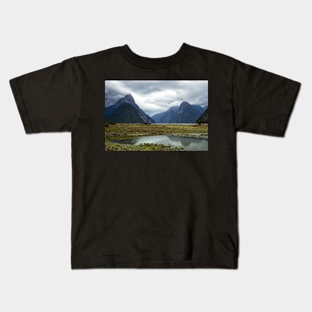 Typical Milford Sound Kids T-Shirt by krepsher